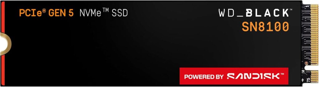 WD_BLACK SN8100 4 TB · NVMe PCIe 5.0
