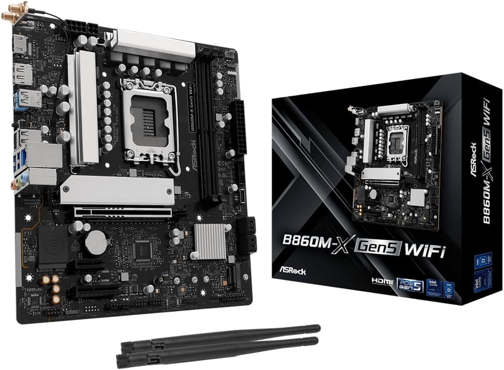ASRock B860M-X Gen5 WiFi · Intel LGA1851 Micro-ATX