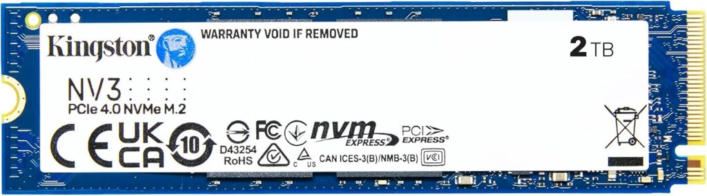 Kingston NV3 2 TB · NVMe PCIe 4.0