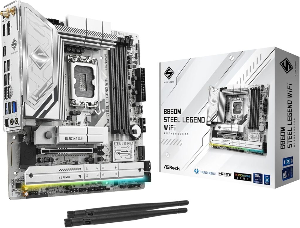 ASRock B860M Steel Legend WiFi · Intel LGA1851 Micro-ATX