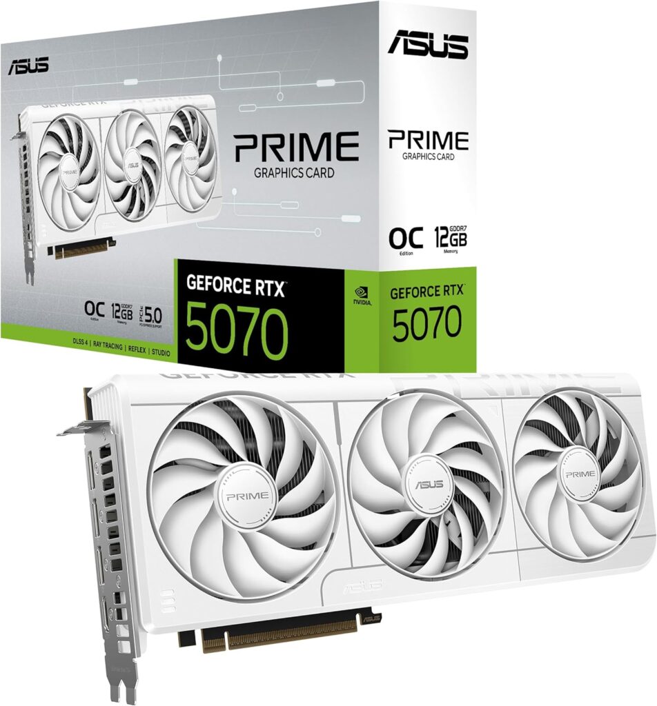 ASUS Prime GeForce RTX 5070 White OC · 12 GB GDDR7