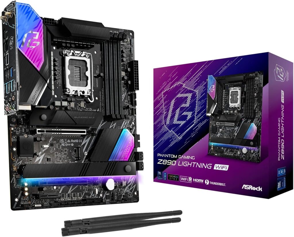 ASRock Z890 Lightning WiFi · Intel LGA1851 DDR5 ATX