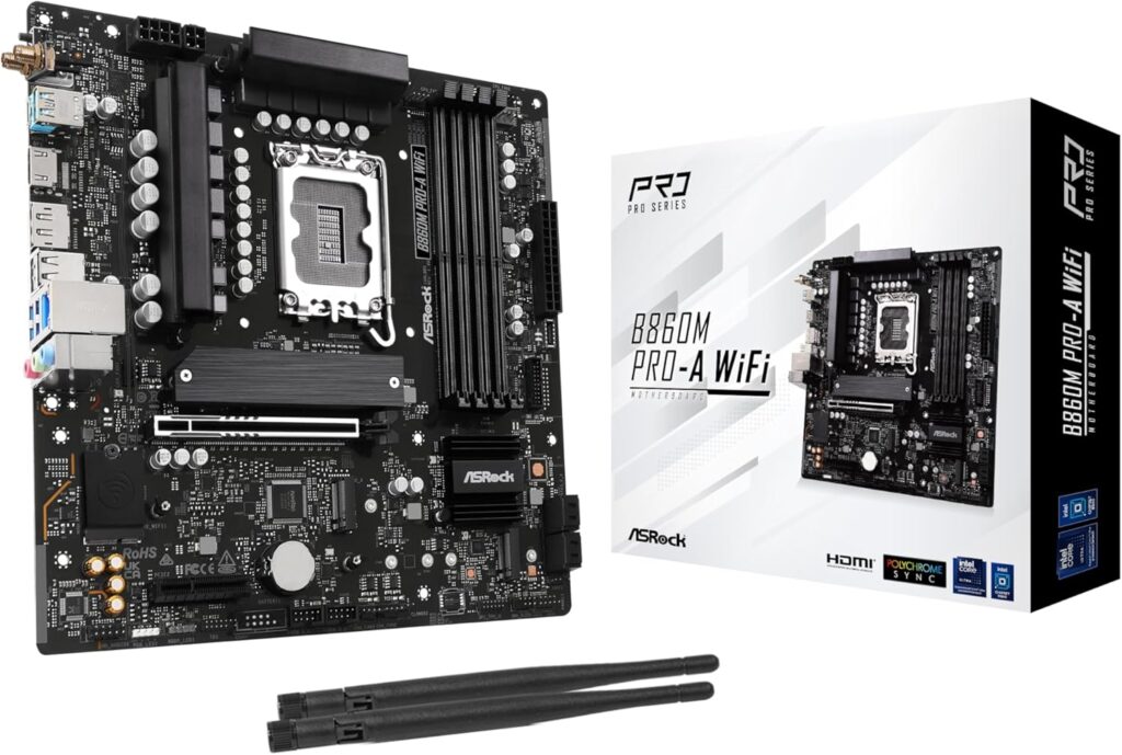 ASRock B860M Pro-A WiFi · Intel LGA1851 Micro-ATX