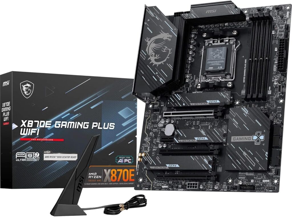 MSI X870E Gaming Plus WiFi · AM5 DDR5 ATX